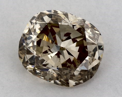 GIA 1.01 Carat Fancy Yellow Brown-SI2 Cushion Modified Cut Diamond